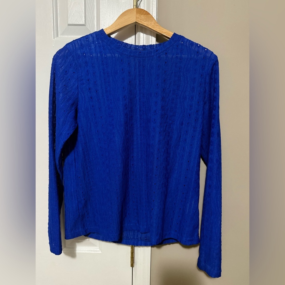 Elegant Sapphire Blue Women's Blouse